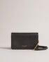KAHNISA-goods-Carry around your card collection with KAHNISA. This leather purse has all of the card slots and zip compartments you'll ever need, with a fold over cover to keep them safe. The adjustable chain & leather shoulder strap allows for stylish carrying, finished with a studded trim for maximum style. Leather purse Studded trim Zip coin compartment Multiple card slots Foldover cover with magnetic fastening Adjustable chain and leather shoulder strap External zip pocket Dimensions: 10.5cm x 2.5cm- Te